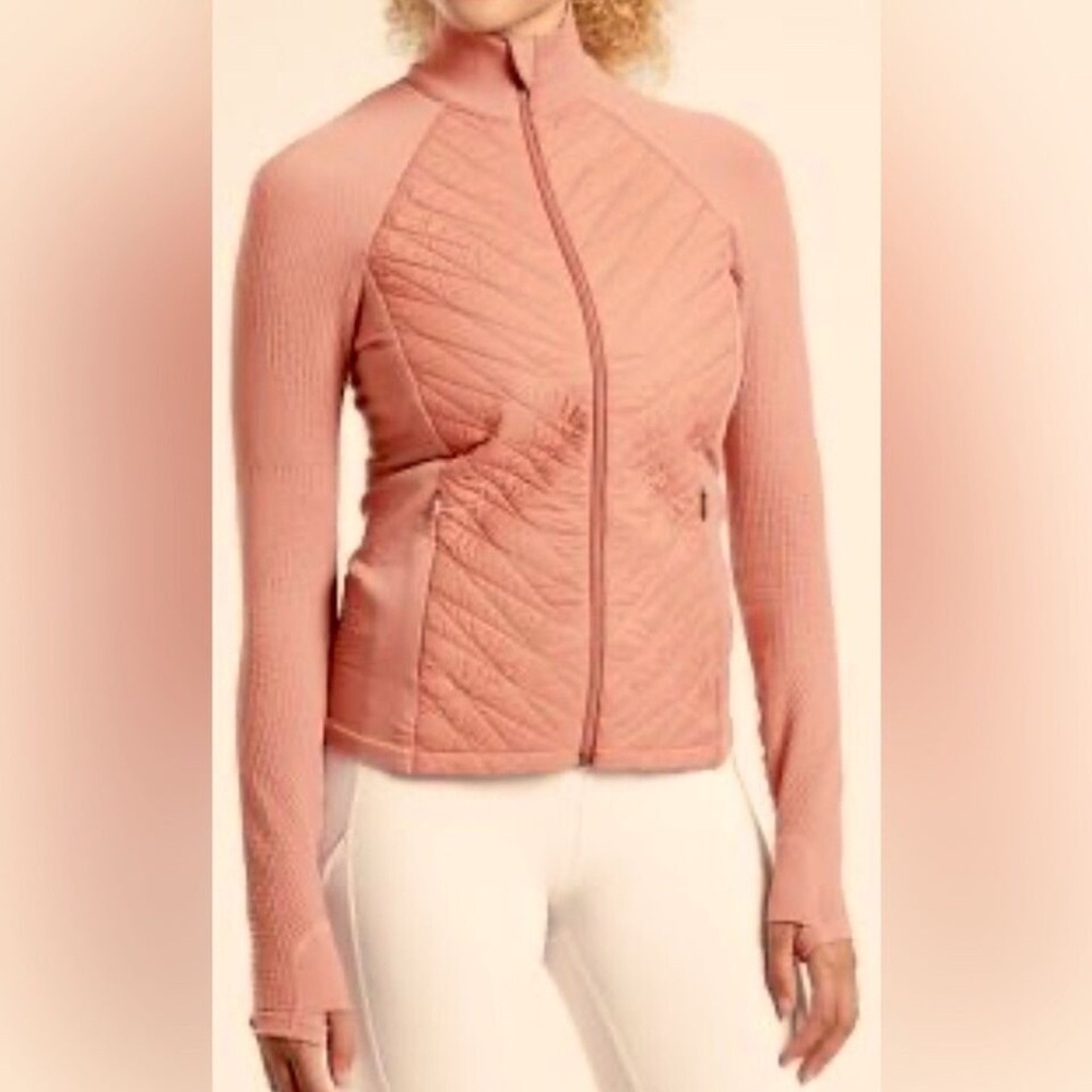 NWT Athleta Flurry Force Insulated PrimaLoft Jacket II dusty rose Zip collar